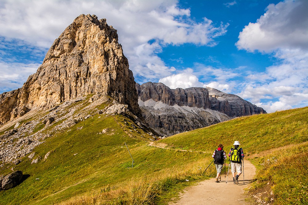 Couple hiking